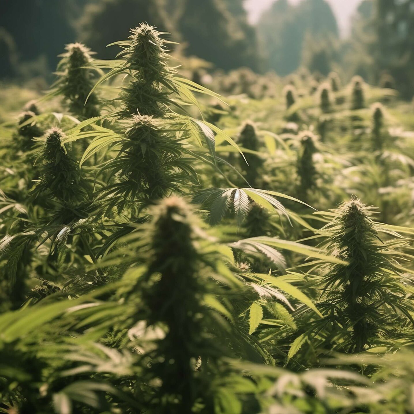 field of cannabis